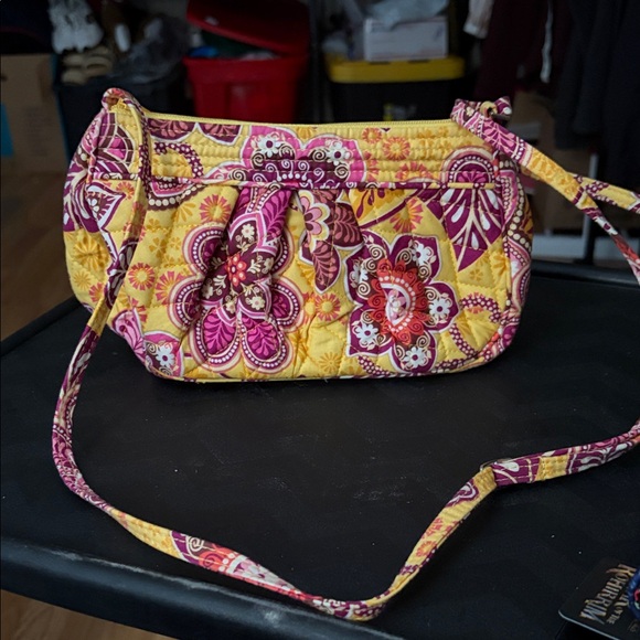 Vera Bradley Yellow and Pink Floral Clutch - Picture 2 of 5